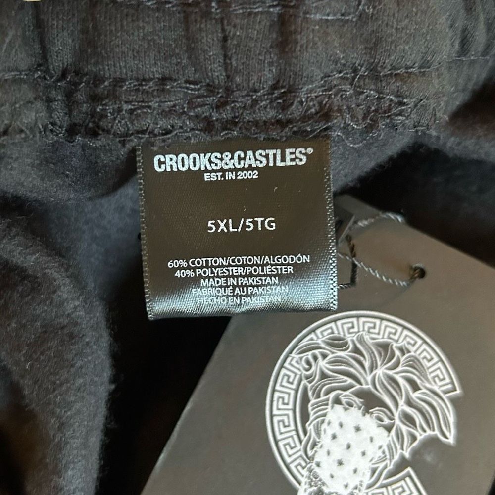 NWT 5XL Crooks and Castle Jogger Pants Mens Black - Picture 12 of 12